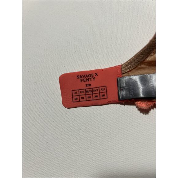 Savage x Fenty Keepsake Lace Unlined Demi Bra 32D29 - Picture 5 of 8